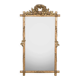 Antique faux wood mirror with bird's nest, 19th century