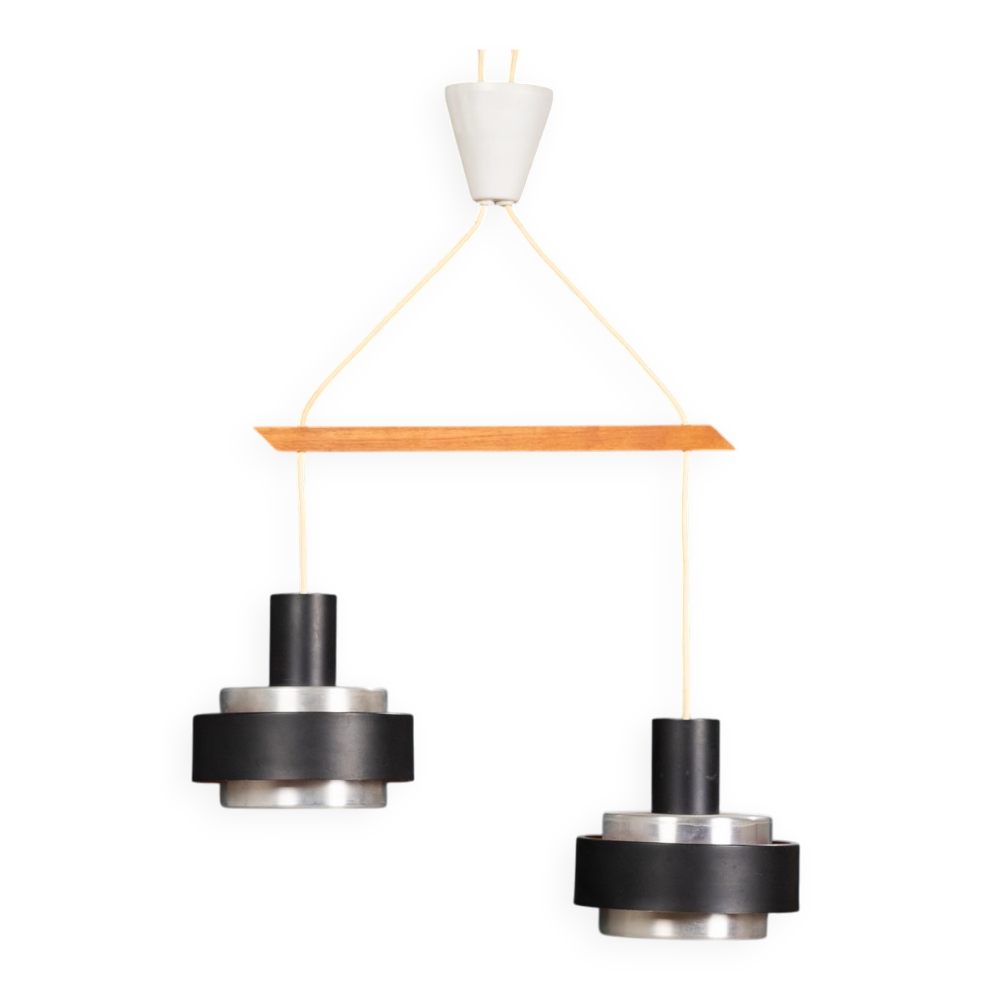 Teak Pendant Lamp by Fog & Mørup, Denmark, 1960s