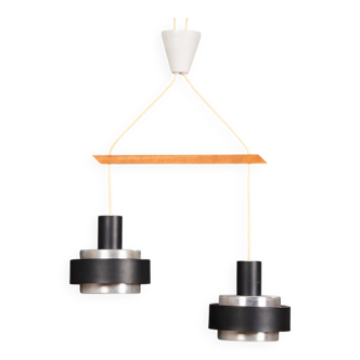 Teak Pendant Lamp by Fog & Mørup, Denmark, 1960s