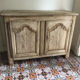 Nineteenth pickled oak sideboard