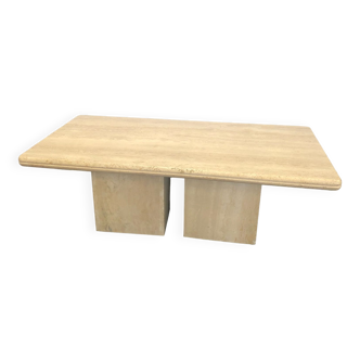 Travertine coffee table