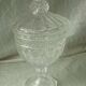 Louis Philippe style glass candy sugar bowl