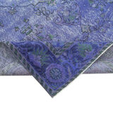 Tapis turc bohème noué à la main des années 1970 180 cm x 274 cm tapis violet