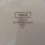Set of 6 plates Sarreguemines Digoin cibon