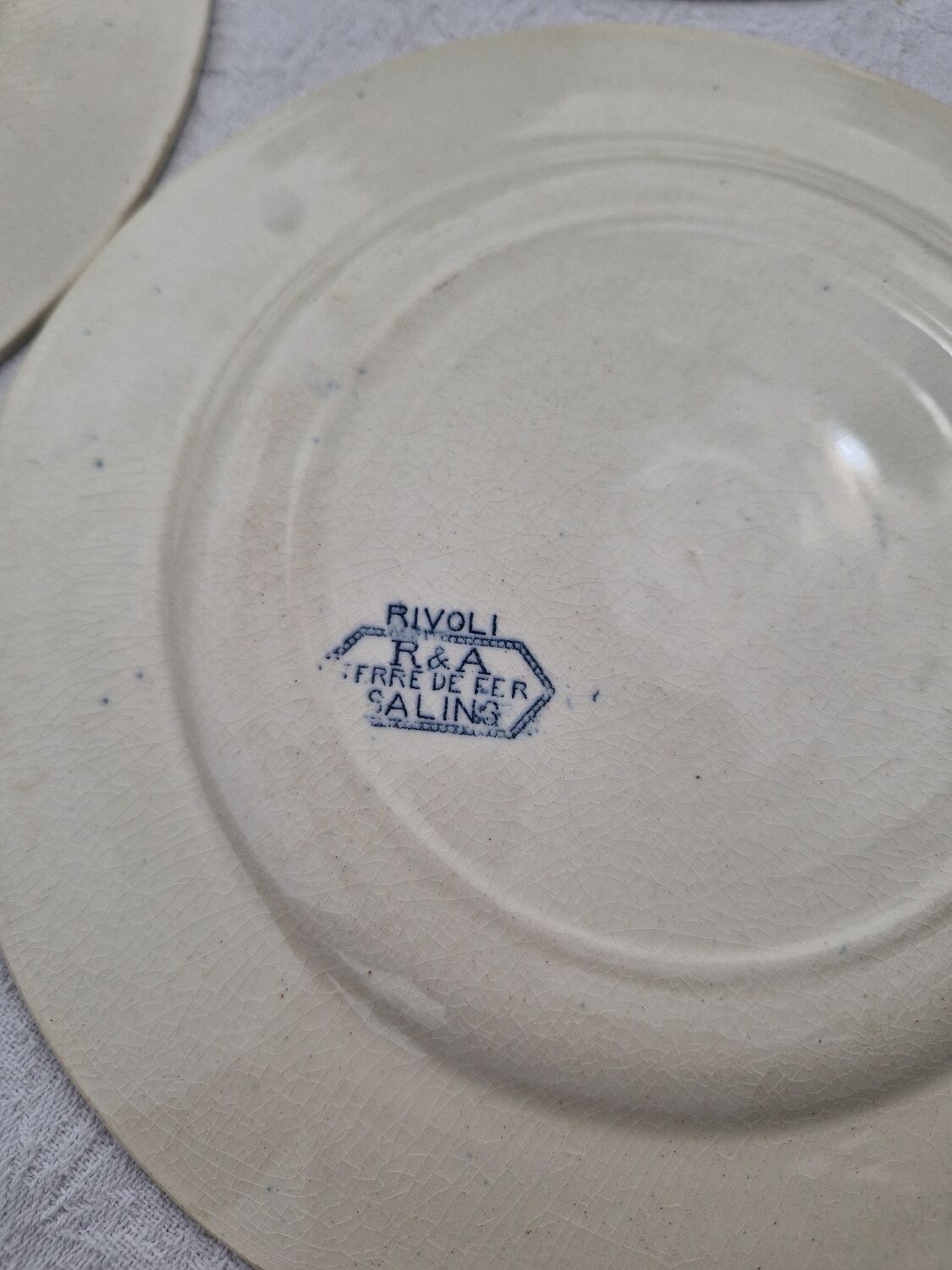 Set of 11 Dessert Plates Ter De Fer Salins Rivoli Model