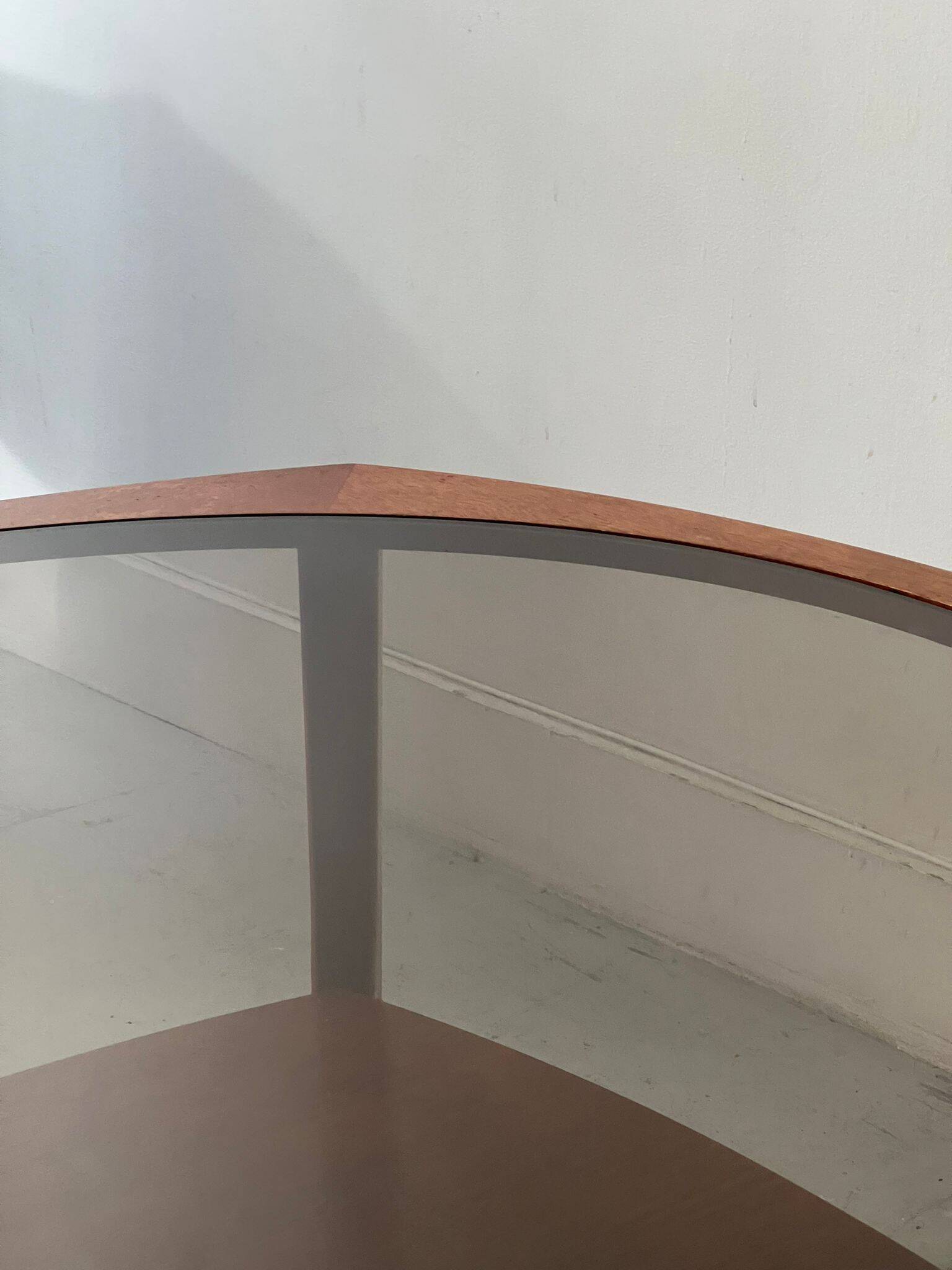 Scandinavian coffee table in teak and smoked glass, Denmark 1960