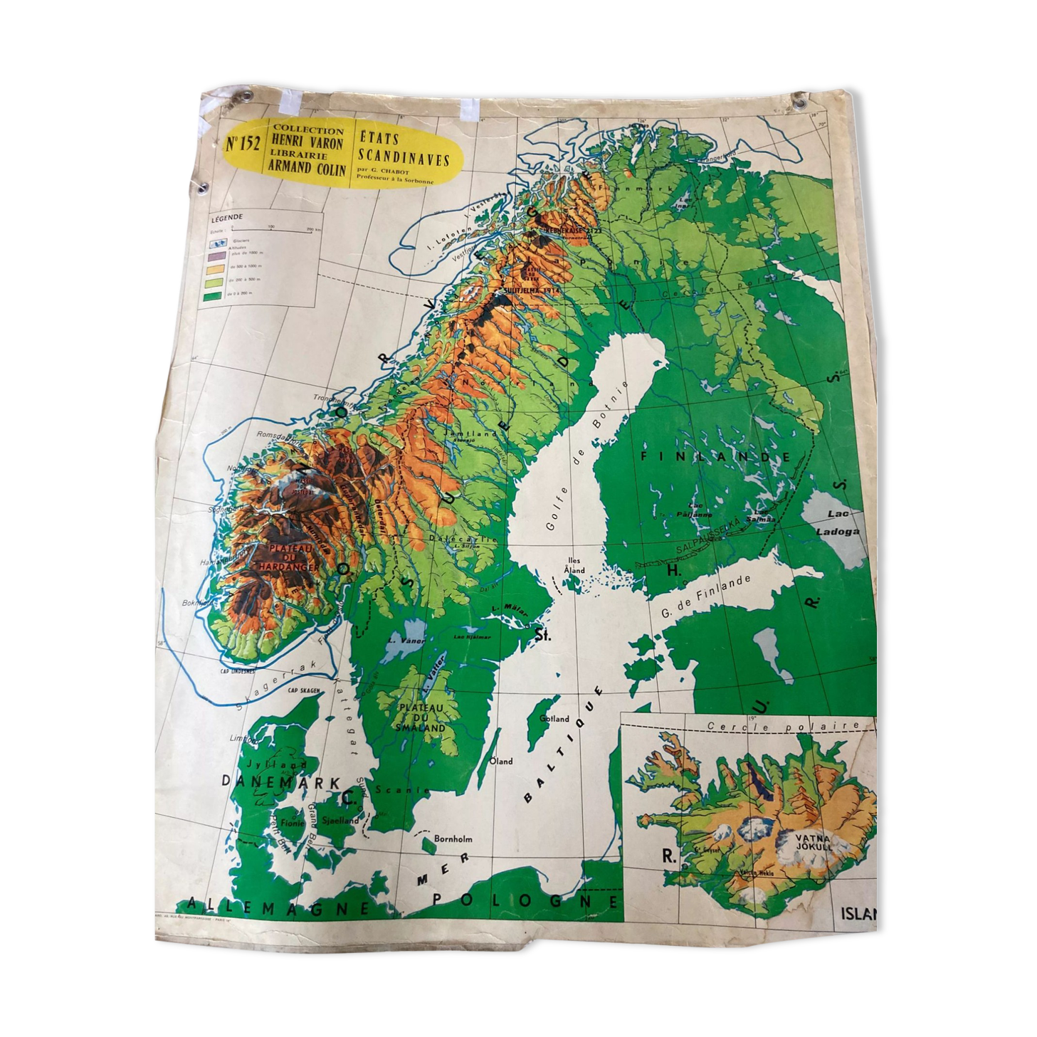 Old school map Scandinavian States
