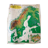 Old school map Scandinavian States