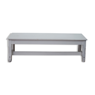 White patinated bench