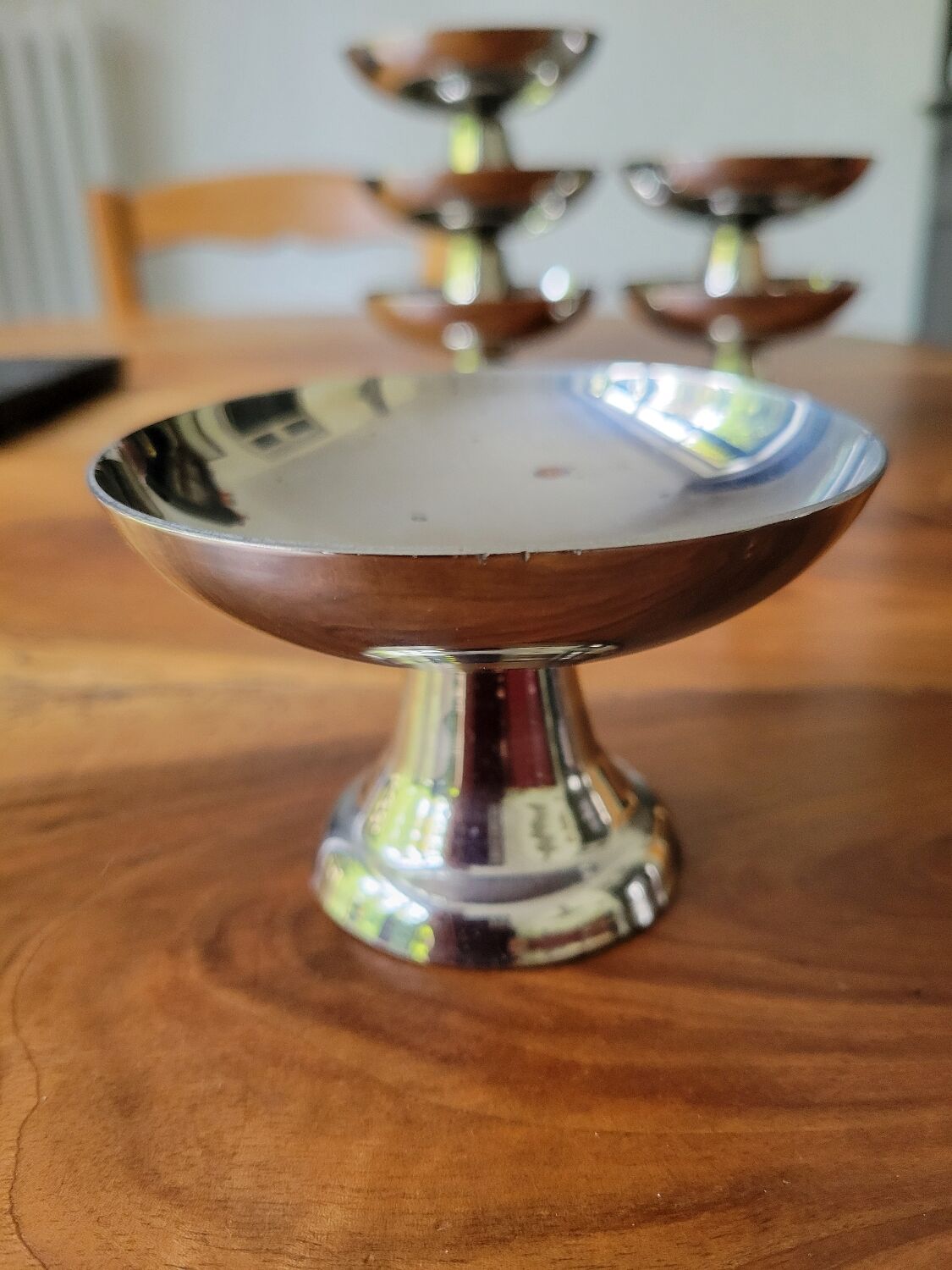 6 stainless steel ice cream cups