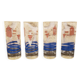 Set of 4 Total "Seaside Atmosphere" glasses