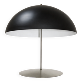 Modern table lamp – 1980s, metal, black shade, 2x E27
