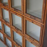Antique Large Dutch Oak Haberdashery Shop Cabinet Folding Doors, 1920/30s