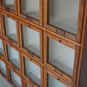 Antique Large Dutch Oak Haberdashery Shop Cabinet Folding Doors, 1920/30s