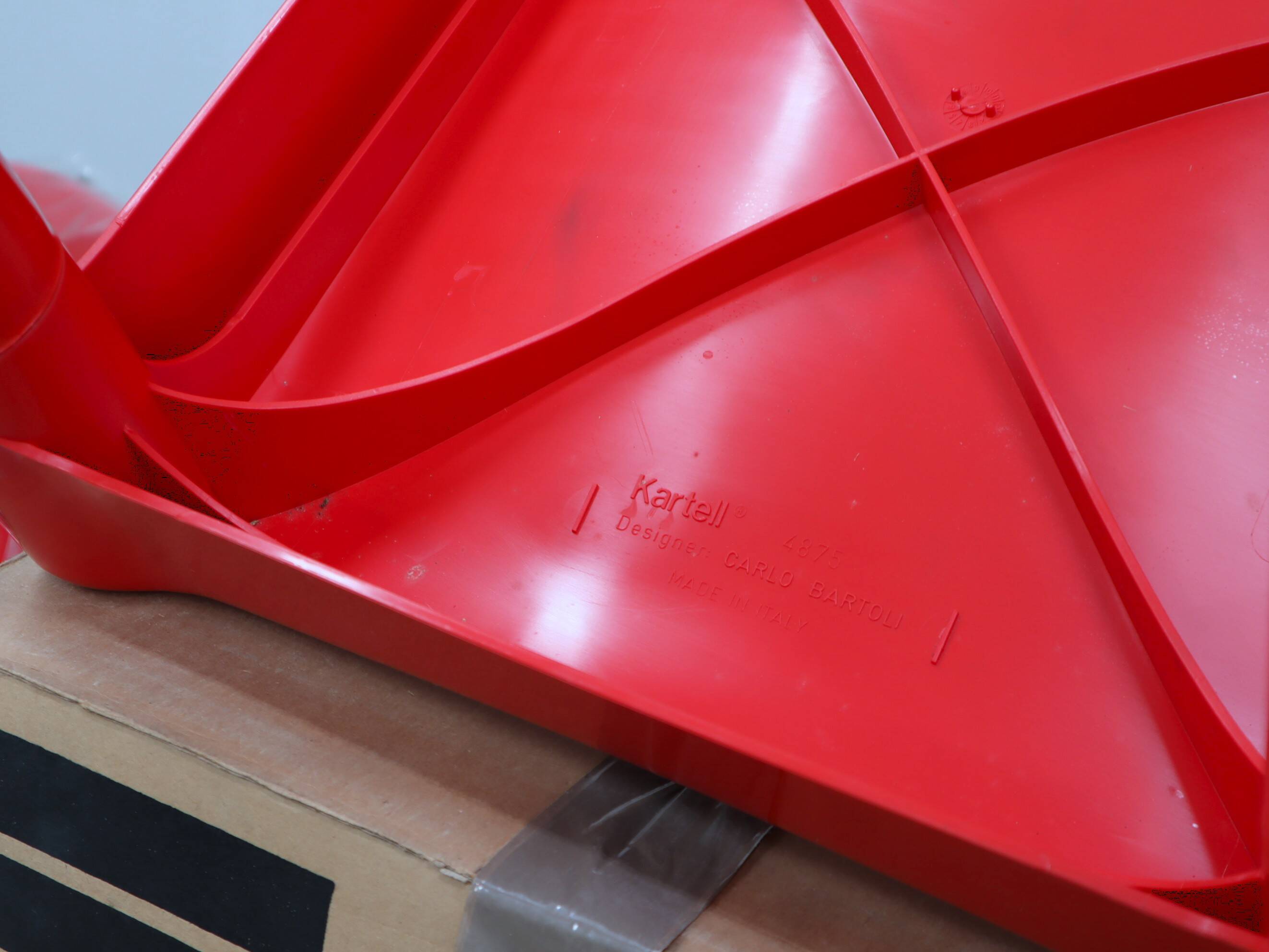 1970s pair of Kartell Model 4875 Chairs by Carlo Bartoli (fund STOCK)