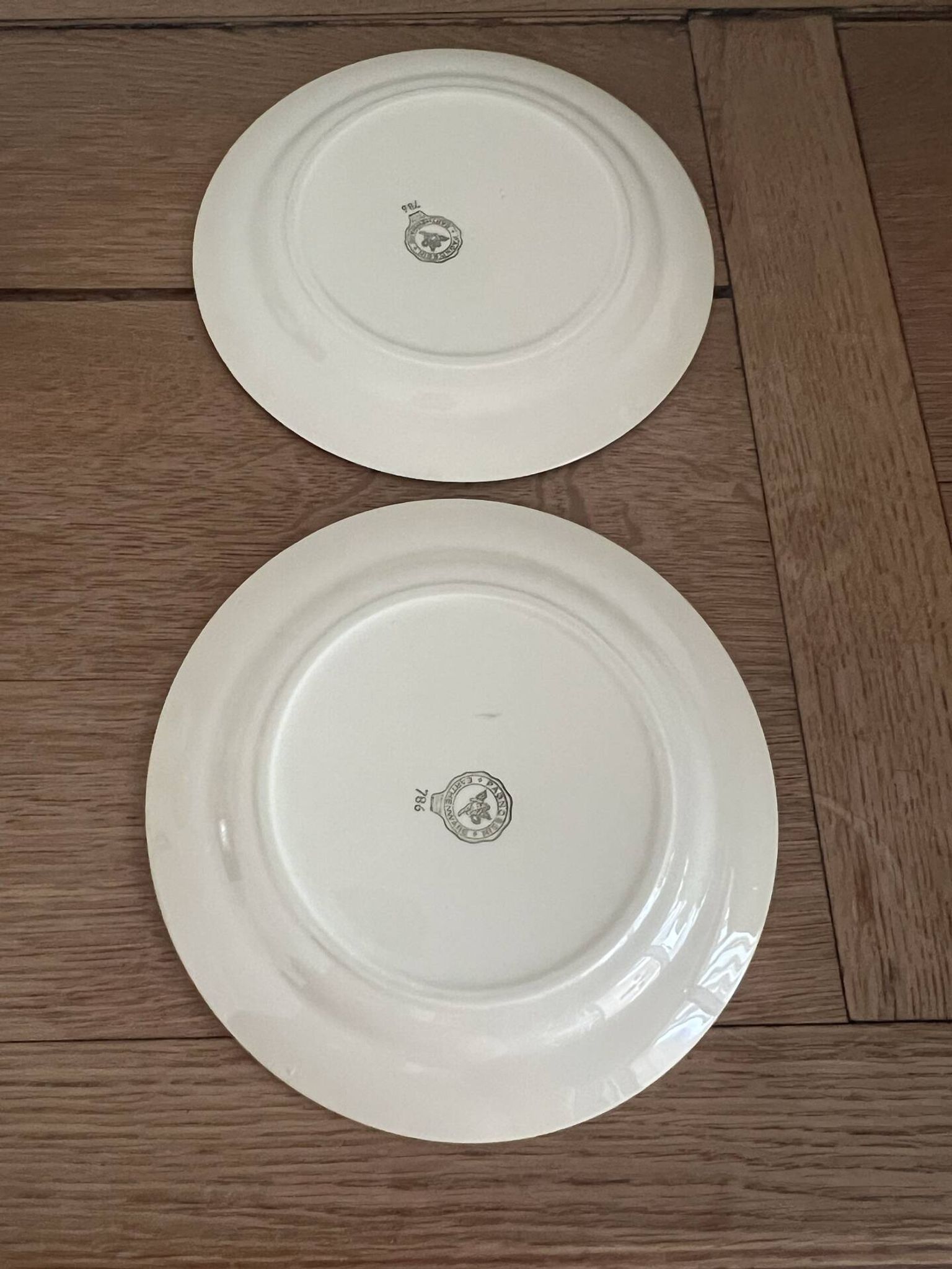 6 Italian dessert plates Pagmossin in ceramic
