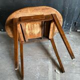 Table ancienne fermière bois massif ovale