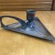 Handheld Candle Holder Art Nouveau Silver Metal Vintage Triangle