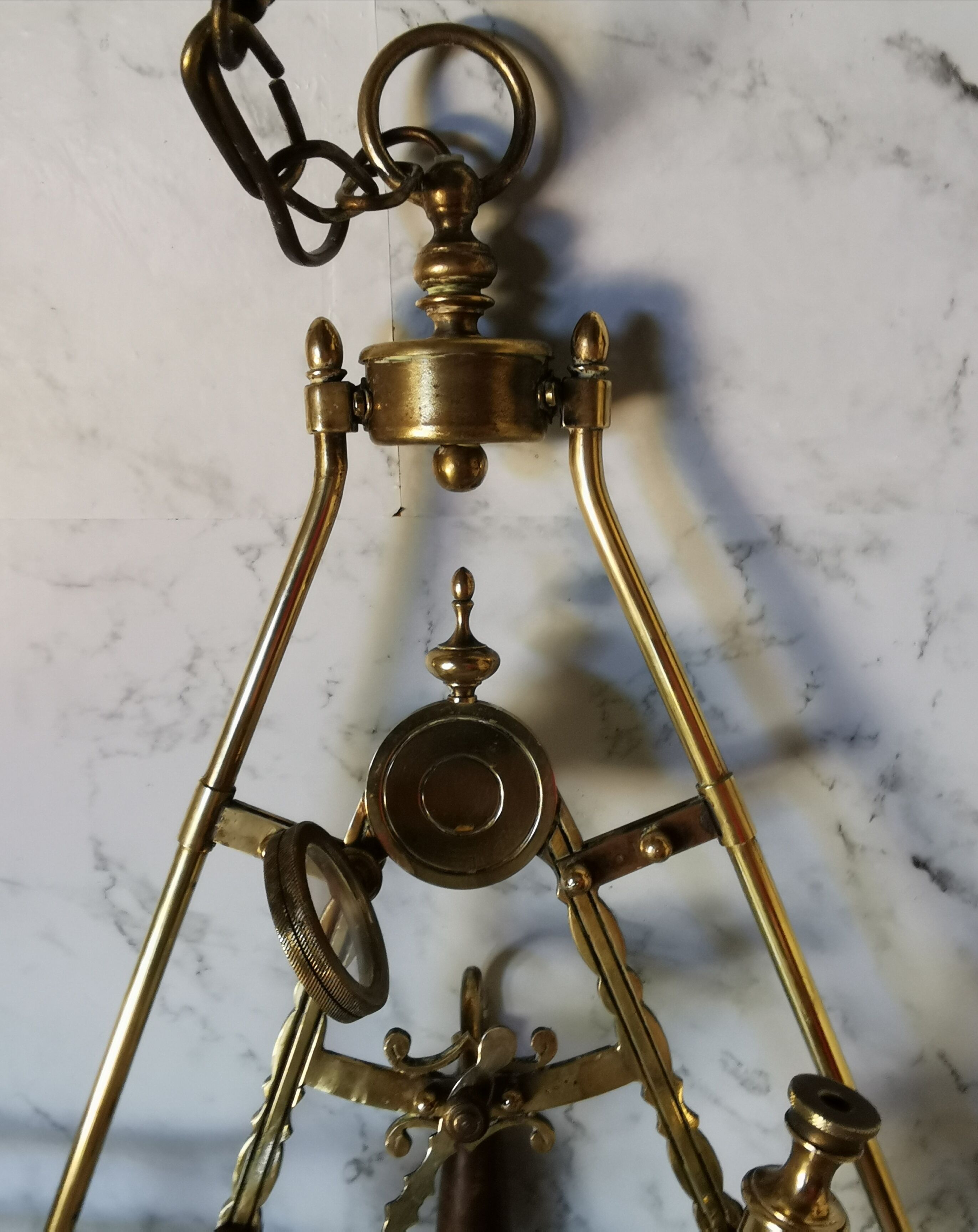 Brass billiard chandelier marine decoration