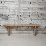 Fir farmhouse bench