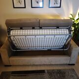 2 beige Alcantara Roche Bobois sofas