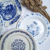 Vintage blue dinner plates