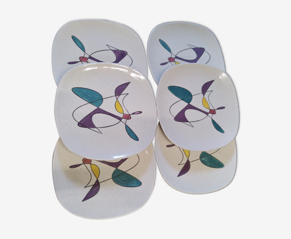 Assiettes Poppy Trail California pour Medlox 1950