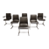 6 chaises de salle à manger dans le style de Rudi Verelst