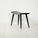 Tabouret scandinave laqué noir des années 1960