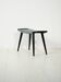 Tabouret scandinave laqué noir des années 1960