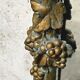 Large Wood and Patinated Stucco Mirror - Floral 1900s Period