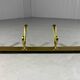Gold coloured aluminium wall coat rack 1960’s