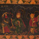 Antique chest painted in pine wood – China, around 1900