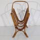 Vintage rattan magazine holder 1960