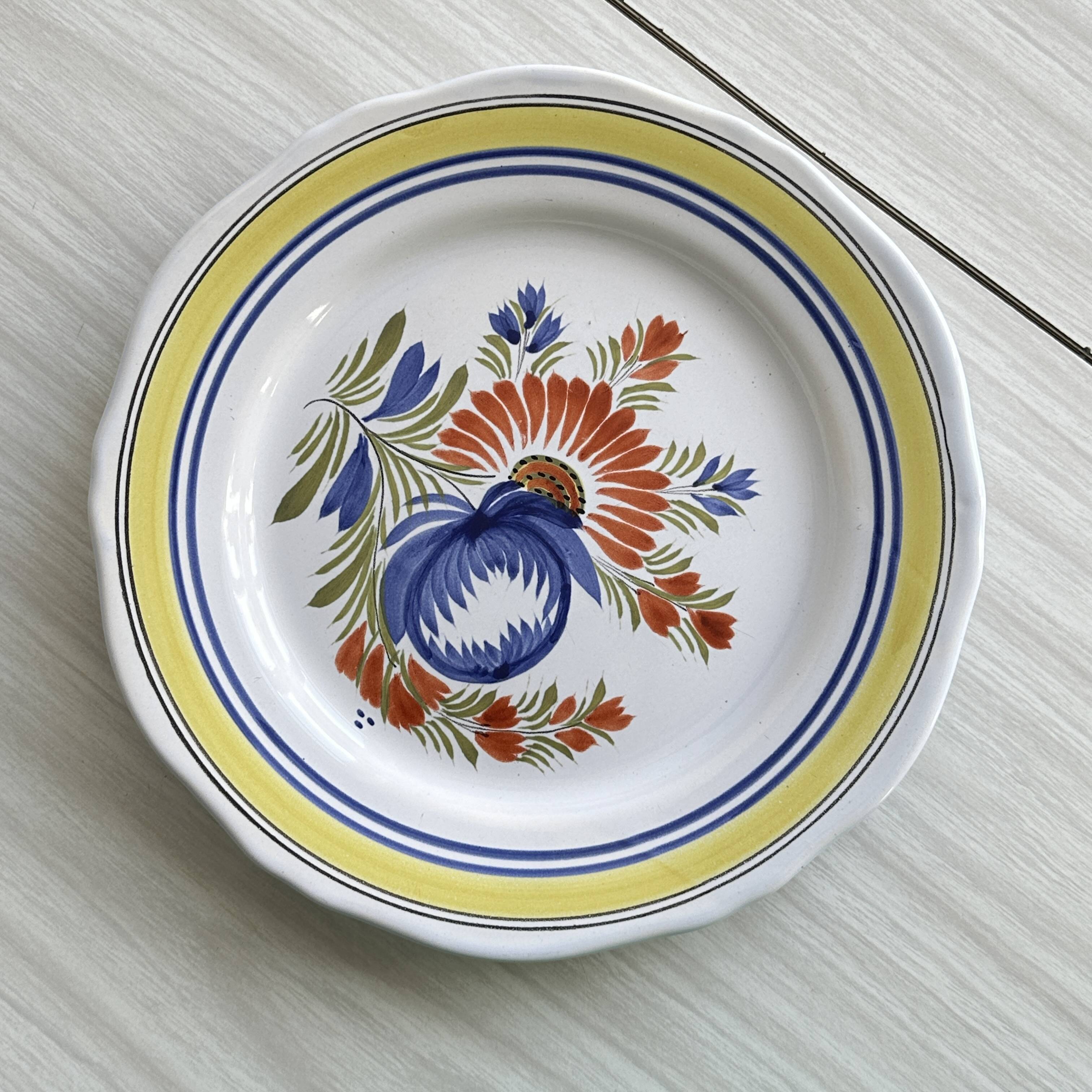Quimper Henriot hand painted plate.