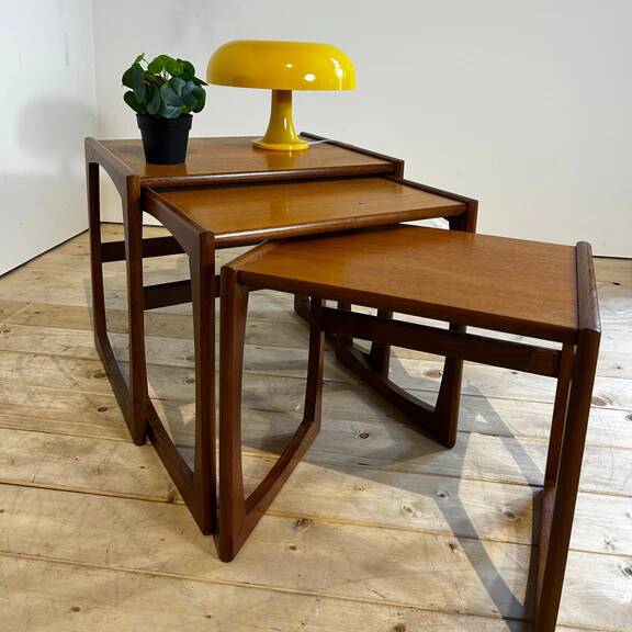 Tables gigognes Quadrille en teck G Plan, années 1960
