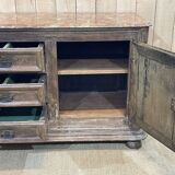 Enfilade of the eighteenth century in oak, top false marble