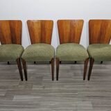 4 art deco dining chairs by Jindrich Halabala