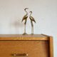 Couple of vintage brass birds 70's