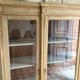Pickled oak display bookcase