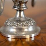 Silver-Plated Two-Armed Candleholder, 1940s