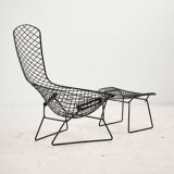 Bird chair and ottoman by Harry Bertoia for Knoll, Set of 2