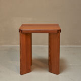 Solid pine stool 1970s