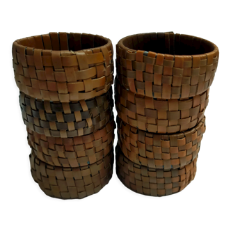 Wicker towel rings