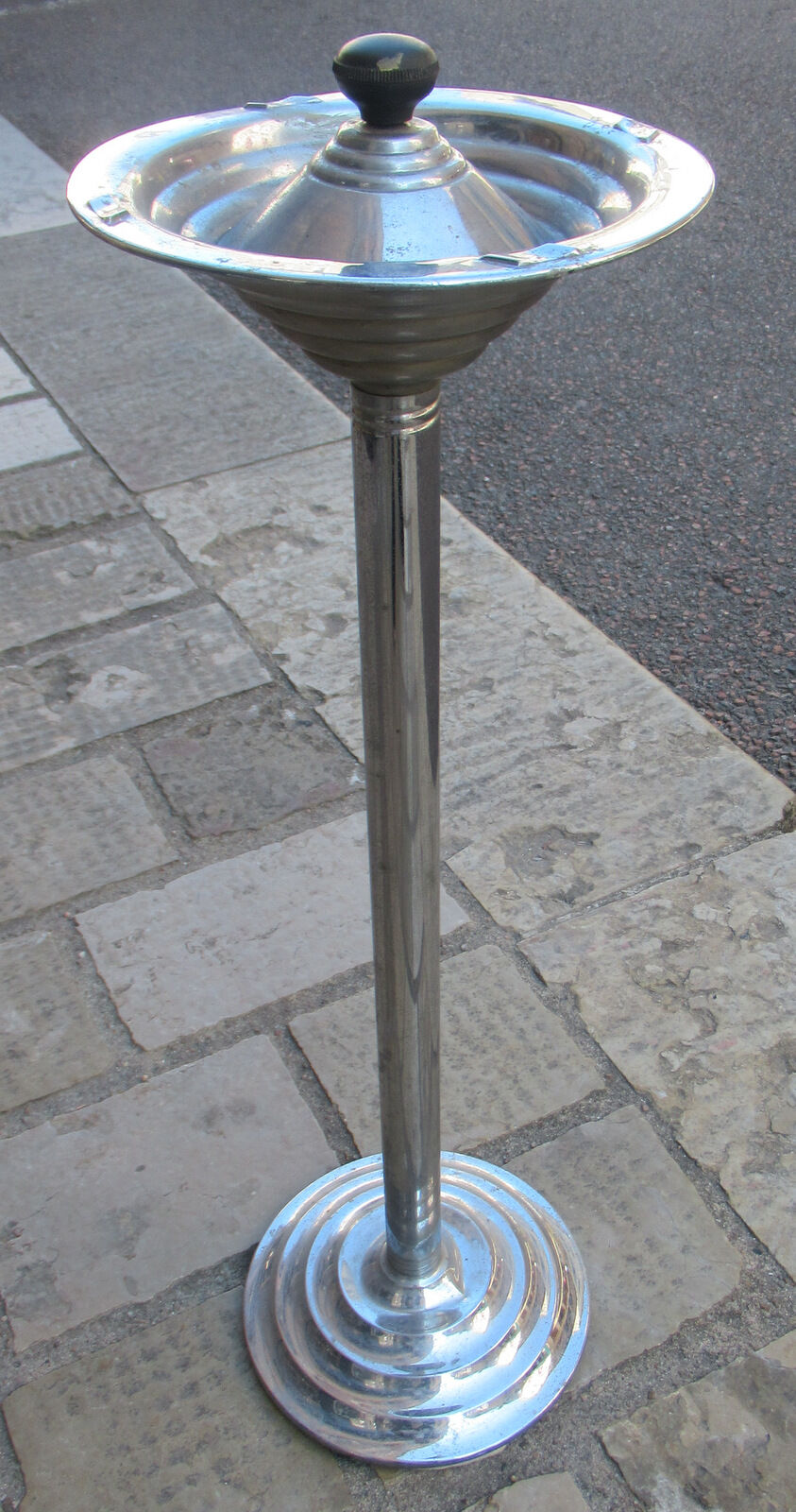 Standing ashtray, vintage, metal