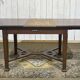 Art Nouveau dining table in mahogany in the style of Gustave Serrurier-Bovy.