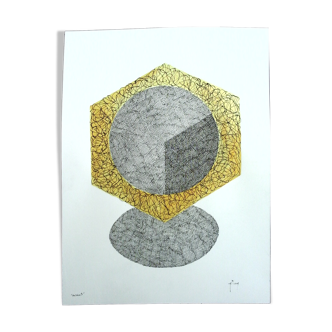 "Matrix 3" Chinese ink and watercolor