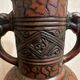 Jasba Vase 5005 - West Germany 60’s - Relief decor, Zoomorphic handles -