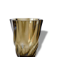 Vintage 70's brown glass vase