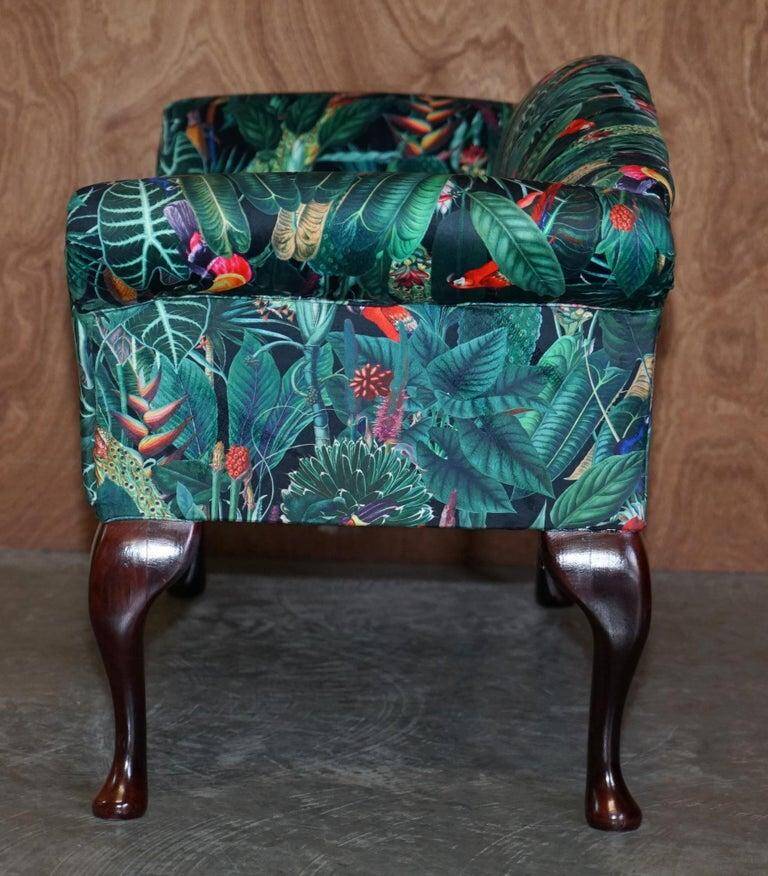 Mini canapé vintage en tissu Birds of Paradise